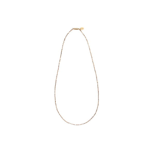 ハシバミ ネックレス レディース チェーン ロング HASHIBAMI 天然石 ヘマタイト キラキラ ゴールド シルバー 留め具 マグネット ワンタッチ ポーチ付き 重ね付け シンプル 立方体 極小(シルバー/ゴールド) 60cm HB2100248