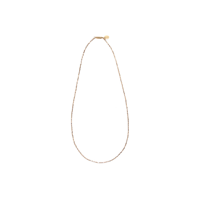 ハシバミ ネックレス レディース チェーン ロング HASHIBAMI 天然石 ヘマタイト キラキラ ゴールド シルバー 留め具 マグネット ワンタッチ ポーチ付き 重ね付け シンプル 立方体 極小(シルバー/ゴールド) 60cm HB2100248