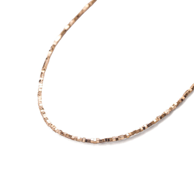 ハシバミ ネックレス レディース チェーン ロング HASHIBAMI 天然石 ヘマタイト キラキラ ゴールド シルバー 留め具 マグネット ワンタッチ ポーチ付き 重ね付け シンプル 立方体 極小(シルバー/ゴールド) 60cm HB2100248