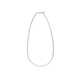 ハシバミ ネックレス レディース チェーン HASHIBAMI 天然石 ヘマタイト 留め具 マグネット ワンタッチ ポーチ付き 重ね付け シンプル おしゃれ 大人 女性 20代 30代 ドーナツ(大) シルバー 45cm HB2100249