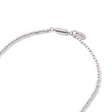 ハシバミ ネックレス レディース HASHIBAMI シルバー シンプル ボールチェーン風 マグネット ワンタッチ ポーチ付き ヘマタイト かわいい おしゃれ アクセサリー 2.5mm玉 45cm 天然石 HB2100250