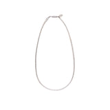 ハシバミ ネックレス レディース チェーン HASHIBAMI 天然石 ヘマタイト 留め具 マグネット ワンタッチ ポーチ付き 重ね付け シンプル おしゃれ カジュアル 普段使い 大人 20代 30代 瓦型 シルバー 43cm HB2100253