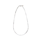 ハシバミ ネックレス レディース チェーン HASHIBAMI 天然石 ヘマタイト 留め具 マグネット ワンタッチ ポーチ付き 重ね付け シンプル おしゃれ 普段使い オケージョン 大人 20代 30代 角柱(長) シルバー 52cm HB2100254