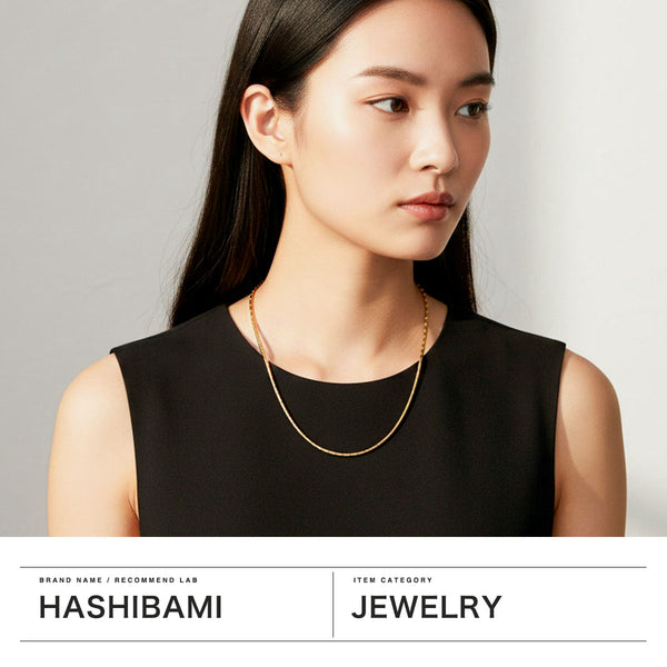 ハシバミ ネックレス レディース チェーン HASHIBAMI 円柱(長) ゴールド 52cm 天然石 ヘマタイト 留め具 マグネット ワンタッチ ポーチ付き 重ね付け シンプル おしゃれ 普段使い オケージョン 大人 20代 30代 HB2100256