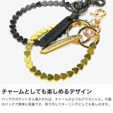 ハシバミ スマホストラップ ハンド 手首 HASHIBAMI ストラップ ハンドストラップ かわいい 可愛い おしゃれ スマートフォン スマホ 携帯 レディース 女性 ヘマタイト 天然石 ハート スマホハンドストラップ Ha-2500-500