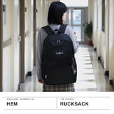 [Our shop limited model] Hembucky Ladies Men's Men's Capacity HEM Bag Fashionable Lightweight Brand Casual Women A4 B4 30L PC Rucksack Daypack HEM ​​Bespoke Daypack 39-8107