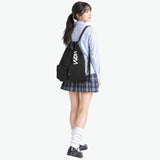 ヘム ナップサック レディース メンズ 高校生 おしゃれ HeM ブランド 軽い ポリエステル かわいい 部活 学校 中学生 ナップザック シンプル ロゴ 背負い スクバ A4 HeMfamコラボバッグ HINAKOナップ 39-73100