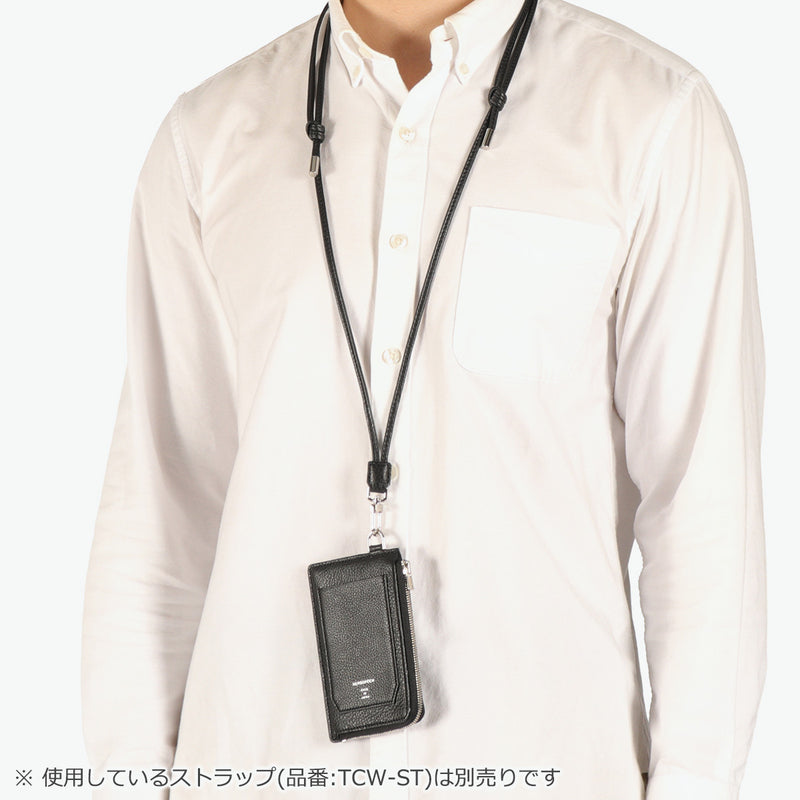 【正規取扱店】 エルゴポック カードホルダー 財布 HERGOPOCH ブランド カードケース 薄型 小銭入れ 本革 レザー メンズ ミニ財布 おしゃれ スリム TC ソフトシュリンクレザー ファスナーカードホルダー TCW-FC