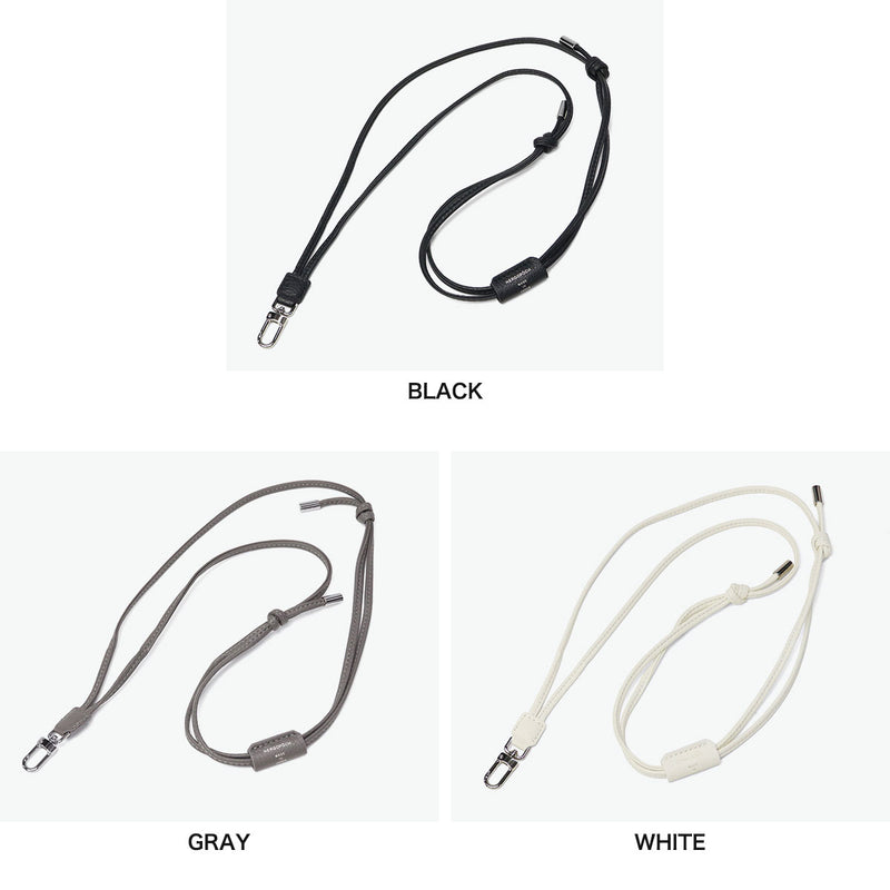 【正規取扱店】 エルゴポック ストラップ 紐 首掛け HERGOPOCH ネックストラップ ブランド 革 ショルダーストラップ 細め 本革 ひも レザーストラップ 単品 TC ソフトシュリンクレザー ストラップver.2 TCW-ST