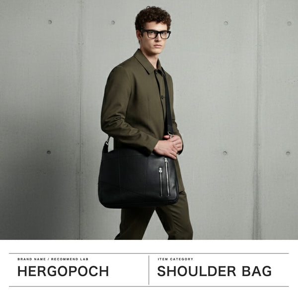 【正規取扱店】 エルゴポック ショルダーバッグ メンズ 大容量 大きめ おしゃれ HERGOPOCH バッグ ブランド 革 本革 斜め掛け トートバッグ トート 2WAY ジャパニーズファームレザー メッセンジャーバッグ JF-SL