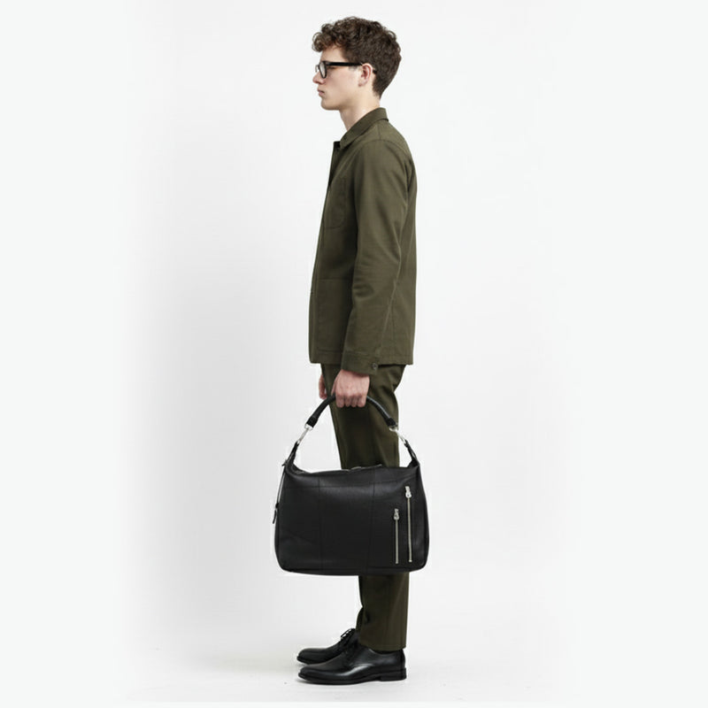 【正規取扱店】 エルゴポック ショルダーバッグ メンズ 大容量 大きめ おしゃれ HERGOPOCH バッグ ブランド 革 本革 斜め掛け トートバッグ トート 2WAY ジャパニーズファームレザー メッセンジャーバッグ JF-SL