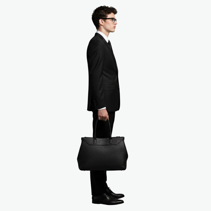 【正規取扱店】 エルゴポック トートバッグ メンズ B4 大きめ ブランド HERGOPOCH トート バッグ レザー カジュアル 本革 牛革 革 ビジネス 軽量 TL トリヨンラグーン シュリンクレザー トートバッグM TL-TTM