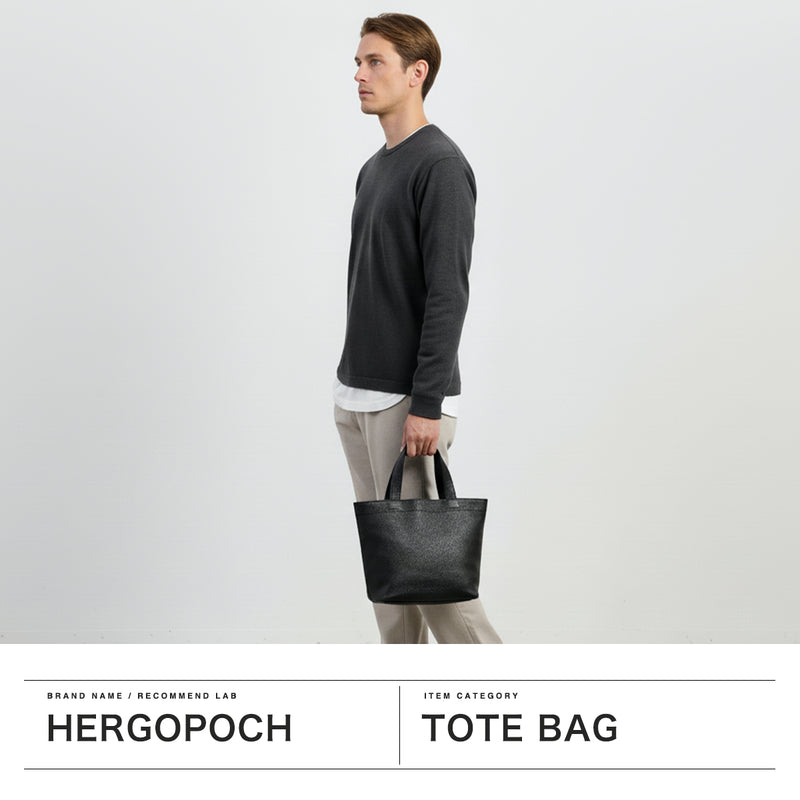 【正規取扱店】 エルゴポック トートバッグ メンズ HERGOPOCH バッグ 小さめ ミニ コンパクト 本革 革 レザー ブランド カフェバッグ レザートート 日本製 A5 TC ソフトシュリンクレザー ミニトート TC-MTT