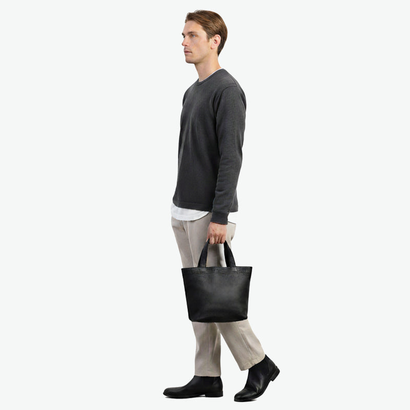 【正規取扱店】 エルゴポック トートバッグ メンズ HERGOPOCH バッグ 小さめ ミニ コンパクト 本革 革 レザー ブランド カフェバッグ レザートート 日本製 A5 TC ソフトシュリンクレザー ミニトート TC-MTT