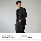 【正規取扱店】 エルゴポック トートバッグ メンズ 小さめ HERGOPOCH 本革 レザー トート バッグ ブランド 旅行 きれいめ カジュアル 日本製 B5 TL トリヨンラグーン シュリンクレザー ミニトートバッグ TL-MIT