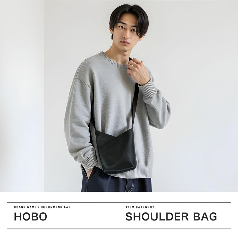 ホーボー ショルダーバッグ メンズ レディース 斜めがけバッグ ブランド hobo ショルダー バッグ 斜めがけ 大人 軽量 軽い かっこいい 革 小さめ 上品 日本製 2L AZUMA SHOULDER BAG S COW LEATHER HB-BG4510