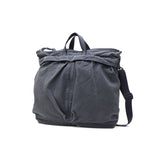 Beg topi keledar hobo untuk lelaki dan wanita kanvas bahu bahu kanvas beg crossbody besar beg bahu Tentera kasual B4 A4 6L yang dibuat di Jepun Helmet Bag Canvas HB-BG4522