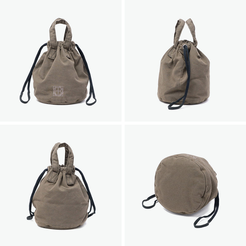 Hobo DrawString Bag 남성 여성 Hobo DrawString Pouch Bag 소형 핸드 헬드 미니 가방 Gusset 스타일리시 한 캔버스 일반 브랜드 캐주얼 4L 일본에서 만든 드로우 스트링 파우치 패딩 라이트 캔버스 HB-BG4515