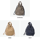 Hobo DrawString Bag 남성 여성 Hobo DrawString Pouch Bag 소형 핸드 헬드 미니 가방 Gusset 스타일리시 한 캔버스 일반 브랜드 캐주얼 4L 일본에서 만든 드로우 스트링 파우치 패딩 라이트 캔버스 HB-BG4515