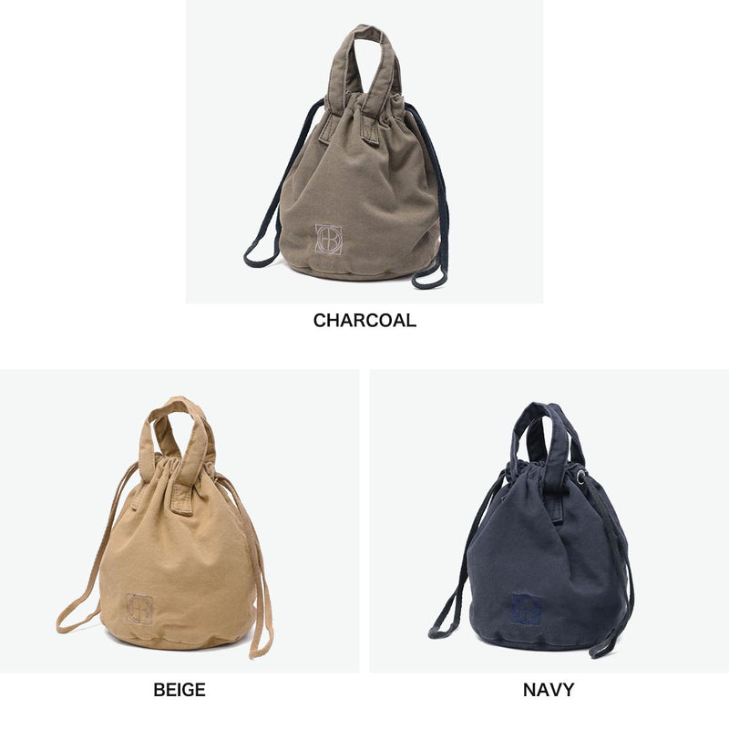 Hobo DrawString Bag 남성 여성 Hobo DrawString Pouch Bag 소형 핸드 헬드 미니 가방 Gusset 스타일리시 한 캔버스 일반 브랜드 캐주얼 4L 일본에서 만든 드로우 스트링 파우치 패딩 라이트 캔버스 HB-BG4515