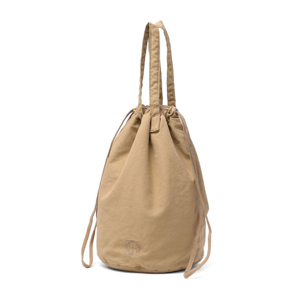 ホーボー 巾着バッグ メンズ レディース hobo 巾着 ポーチ バッグ 小さめ 手持ち ミニバッグ マチ付き おしゃれ 帆布 無地 ブランド カジュアル 12L 日本製 DRAWSTRING POUCH S PADDED LIGHT CANVAS HB-BG4516