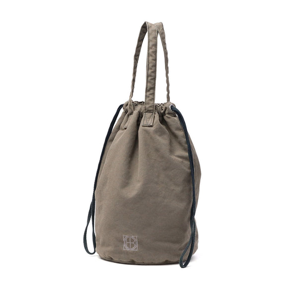 ホーボー 巾着バッグ メンズ レディース hobo 巾着 ポーチ バッグ 小さめ 手持ち ミニバッグ マチ付き おしゃれ 帆布 無地 ブランド カジュアル 12L 日本製 DRAWSTRING POUCH S PADDED LIGHT CANVAS HB-BG4516