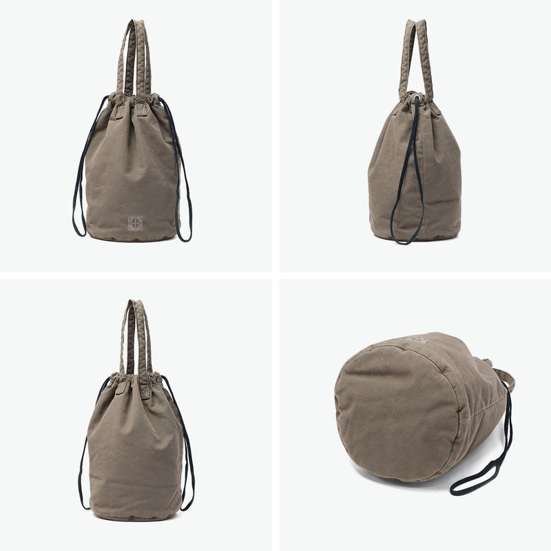 Beg Hobo Drawstring Beg Wanita Lelaki Hobo Beg Kecil Mini Beg Mini Dengan Gusset Gusset Canvas Plain Jenama Kasual 12L Made In Japan Drawstring Pouch S Canvas Light HB-BG4516