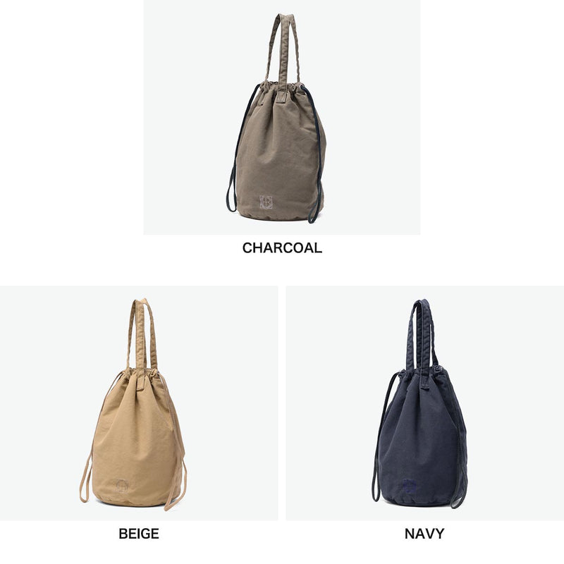 Beg Hobo Drawstring Beg Wanita Lelaki Hobo Beg Kecil Mini Beg Mini Dengan Gusset Gusset Canvas Plain Jenama Kasual 12L Made In Japan Drawstring Pouch S Canvas Light HB-BG4516