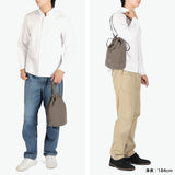 Beg Hobo Drawstring Beg Wanita Lelaki Hobo Beg Kecil Mini Beg Mini Dengan Gusset Gusset Canvas Plain Jenama Kasual 12L Made In Japan Drawstring Pouch S Canvas Light HB-BG4516