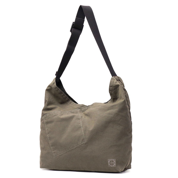 ホーボー ショルダーバッグ メンズ レディース 斜めがけバッグ 大きめ A4 hobo バッグ 斜めがけ ブランド 大人 軽量 軽い コットン 綿 丈夫 ショルダー カジュアル 日本製 15L AZUMA SHOULDER BAG M LIGHT CANVAS HB-BG4518