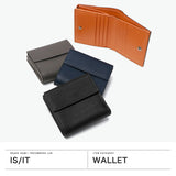 IS/IT 二つ折り財布 メンズ レディース 札 小銭 ブランド イズイット 財布 小銭入れあり 本革 小さい 大人 二つ折り 小さめ コンパクト 革 レザー 牛革 おしゃれ カード 小銭入れ ダッチ カード段10 977603