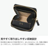 IS/IT コインケース 財布 メンズ ブランド イズイット コンパクト 革 本革 小銭入れ ミニ財布 ラウンドファスナー BOX型 小さい おしゃれ 上品 大人 カード収納 モノクロ 967601
