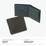 IS/IT 二つ折り財布 メンズ レディース ブランド イズイット 小銭入れあり 本革 革 鹿革 牛革 革財布 ミニウォレット コンパクト おしゃれ かっこいい 上品 大人 軽量 ディアII ディアスキン二つ折り財布 988602