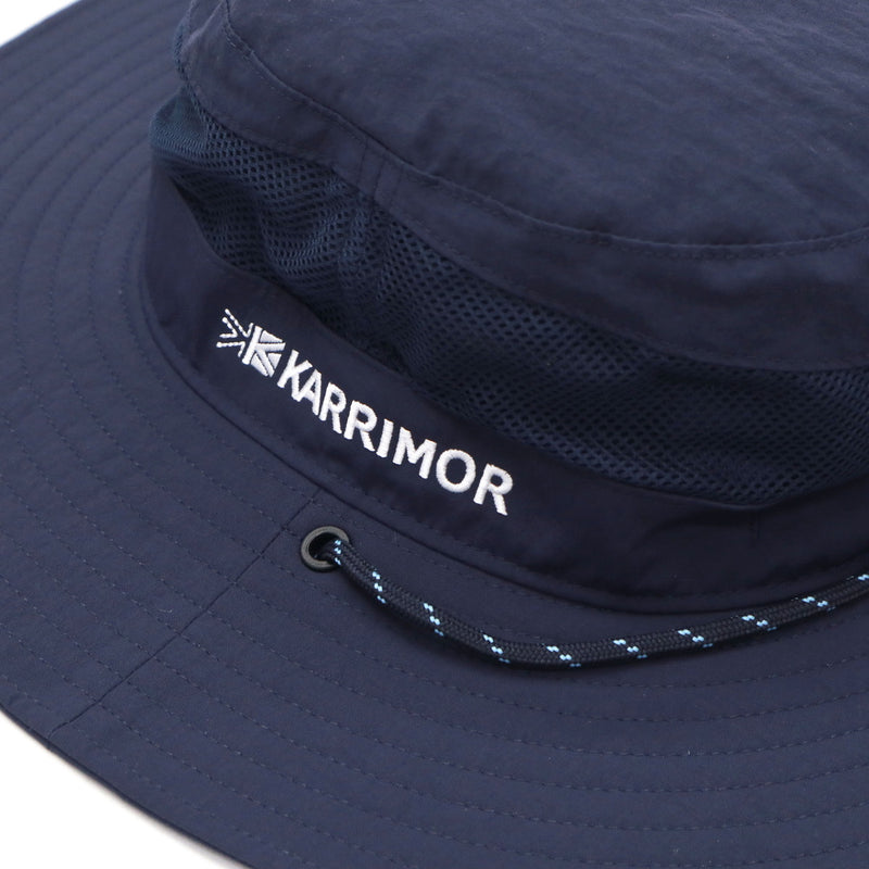 カリマー ハット メンズ レディース ストラップ KARRIMOR 帽子 夏 春夏 UVカット 大きめサイズ アウトドア おしゃれ 通気性 メッシュ 撥水 吸水速乾 抗菌防臭 汗止めテープ サイズ調整 あご紐 cord mesh hat 200188