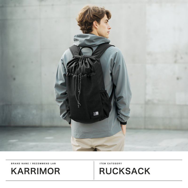 カリマー リュック メンズ レディース KARRIMOR バック ナップサック カジュアル おしゃれ 軽量 軽い A4 大きめ シンプル 巾着 アウトドア キャンプ ハイキング スポーツ ジム 旅行 ナイロン 20L grab knapsack 501225