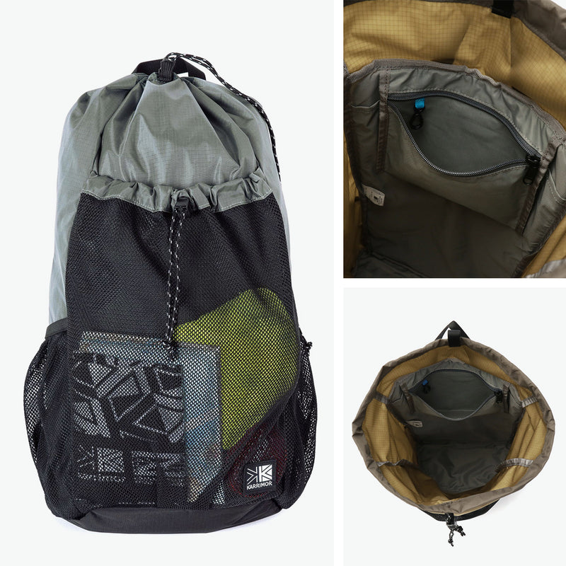 カリマー リュック メンズ レディース KARRIMOR バック ナップサック カジュアル おしゃれ 軽量 軽い A4 大きめ シンプル 巾着 アウトドア キャンプ ハイキング スポーツ ジム 旅行 ナイロン 20L grab knapsack 501225
