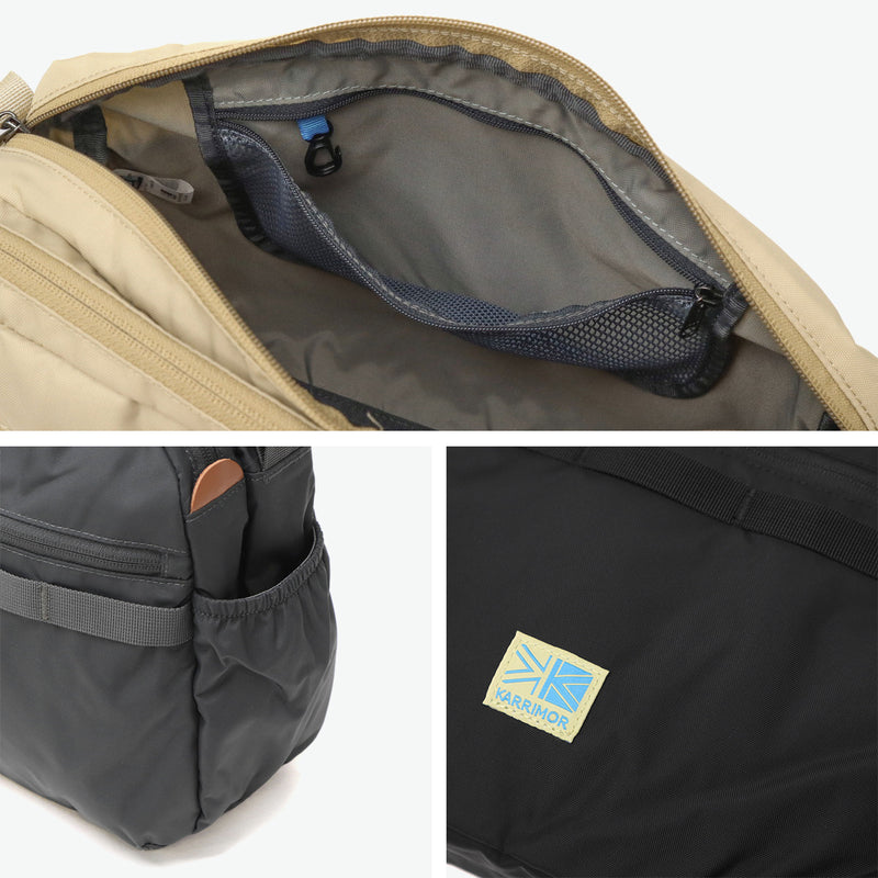 カリマー ショルダーバッグ メンズ レディース 斜めがけバッグ 大きめ KARRIMOR 斜めがけ 大人 軽量 軽い ブランド ナイロン バッグ 黒 2層 B5 15L シンプル カジュアル アウトドア 大きい VT shoulder R 501221