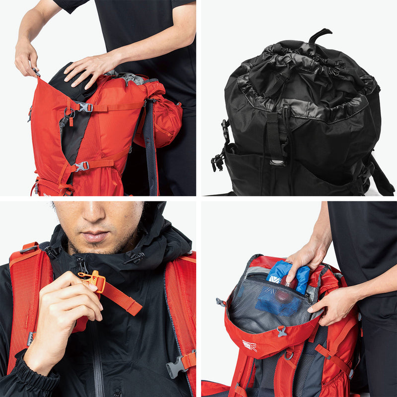 カリマー リュック メンズ レディース 大容量 KARRIMOR バックパック おしゃれ カジュアル アウトドア 登山 登山リュック ハイキング トレッキング ウエストベルト かぶせ ナイロン 旅行  30L A4 ridge 30+ 501206