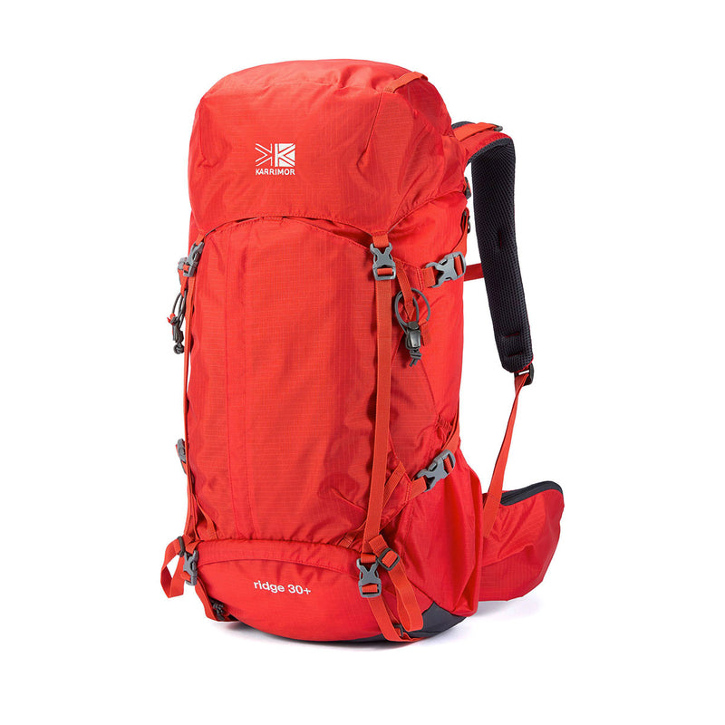 カリマー リュック メンズ レディース 大容量 KARRIMOR バックパック おしゃれ カジュアル アウトドア 登山 登山リュック ハイキング トレッキング ウエストベルト かぶせ ナイロン 旅行  30L A4 ridge 30+ 501206