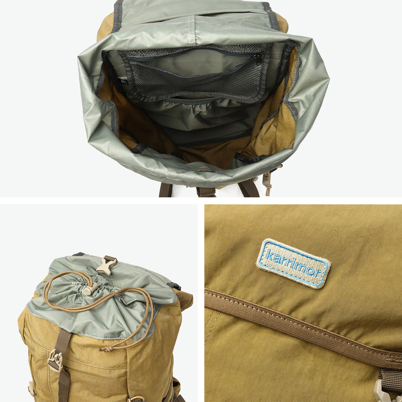 カリマー リュック メンズ レディース KARRIMOR 軽量 ブランド おしゃれ カジュアル アウトドア バックパック ザック 雨蓋 かぶせ 登山 トレッキング ハイキング トップローダー 25L A4 B4 tatra 25 501211