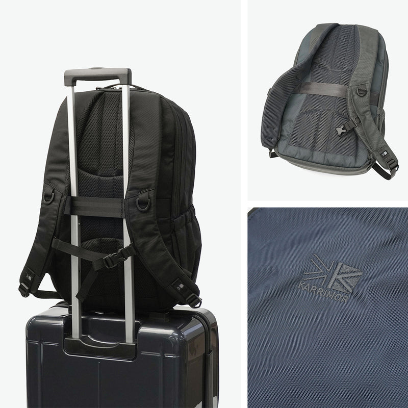 カリマー リュック メンズ レディース KARRIMOR カジュアル おしゃれ カジュアル ブランド バックパック アウトドア 軽量 軽い 2層 PC収納 15inch ロゴ シンプル スーツケース連結 B4 25L tribute 25 501234