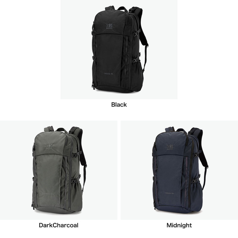 カリマー リュック メンズ レディース 大容量 KARRIMOR トリビュート おしゃれ カジュアル ブランド ノートPC 2層 トレッキング デイパック バックパック アウトドア ロゴ 40L A4 A3 15inch tribute 40 501233