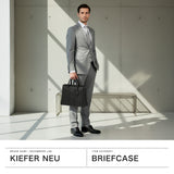 キーファーノイ ブリーフケース メンズ 本革 薄マチ A4 B4 Kiefer neu バッグ ビジネスバッグ 大容量 通勤バッグ ブランド ファスナー 通勤 ビジネス 革 レザー シンプル Mosaic モザイク KFN10900M