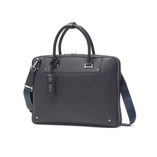 Kiefer Noi公文包男士真正的皮革薄gusset a4 kiefer neu Bag商業袋大容量通勤袋品牌Zipper 2way肩2way肩上通勤商務皮革簡單Sottile公文包（S）KFN8000S