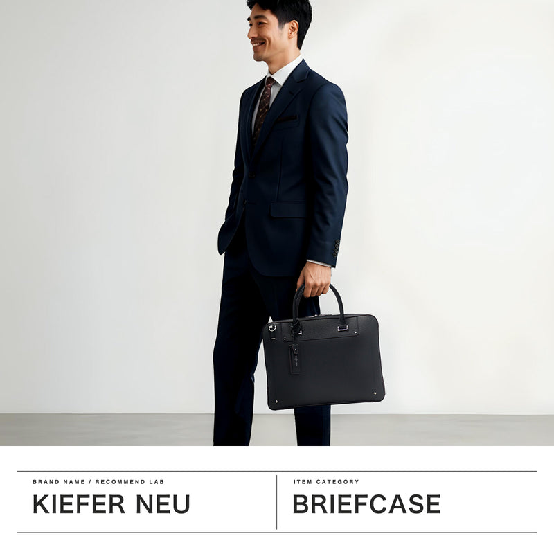 키퍼 노이 서류 가방 남자 진짜 가죽 얇은 가세트 A4 키퍼 네우 백 사업 가방 대기업 통근 가방 브랜드 지퍼 2way 어깨 통근 사업 사업 가죽 간단한 소변 서류 가방 (S) KFN8000