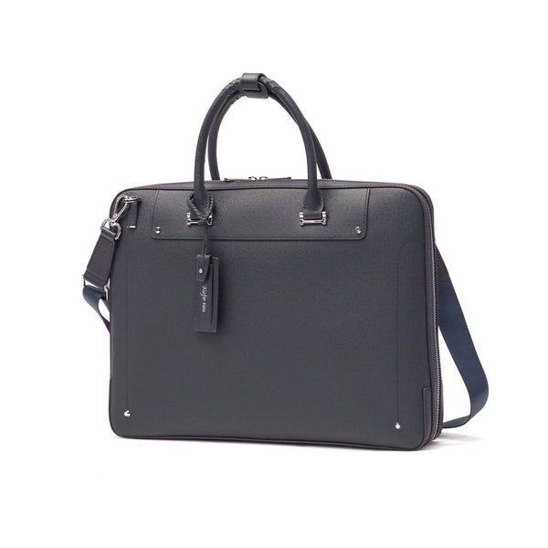 Kiefer Neu公文包，男士真正的皮革薄gusset a4 kiefer neu Bag商業袋大容量通勤袋品牌B4 Zipper 2way肩2way肩上通勤商務皮革薄簡單的Sottile公文包（M）KFN8001S
