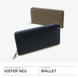 キーファーノイ 長財布 メンズ レディース ロングウォレット Kiefer neu ブランド 大人 おしゃれ 上品 財布 ラウンドファスナー 本革 革 小銭入れ 札入れ カード Sottile ソッティーレ ラウンド長財布 KFN8050S