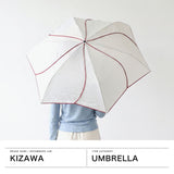 キザワ 折りたたみ傘 傘 レディース 軽量 晴雨兼用 折りたたみ 完全遮光 KIZAWA 遮光 花びら 遮光率100％ UVカット率100％ UPF50＋ U.Light airia ameri ひっくり返りにくい 超軽量 日傘 05603-041