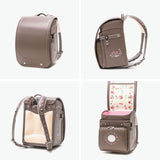 【正規品6年保証】 キッズアミ ランドセル 女の子 2026年 KIDS AMI クラリーノ フラットキューブ型 ウイング背カン A4フラットファイル 軽量 日本製 大容量 ワンタッチロック エレファントキューブスター 92010