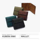 【正規品1年保証】 クベラ 9981 二つ折り財布 メンズ レディース ブランド KUBERA 9981 本革 牛革 レザー プエブロ 大人 小銭入れあり 財布 二つ折 ミニ財布 小さい コンパクト 日本製 PUEBLO MINI.3 51671